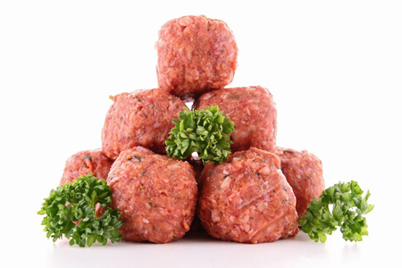 polpette per ricette con carne bio